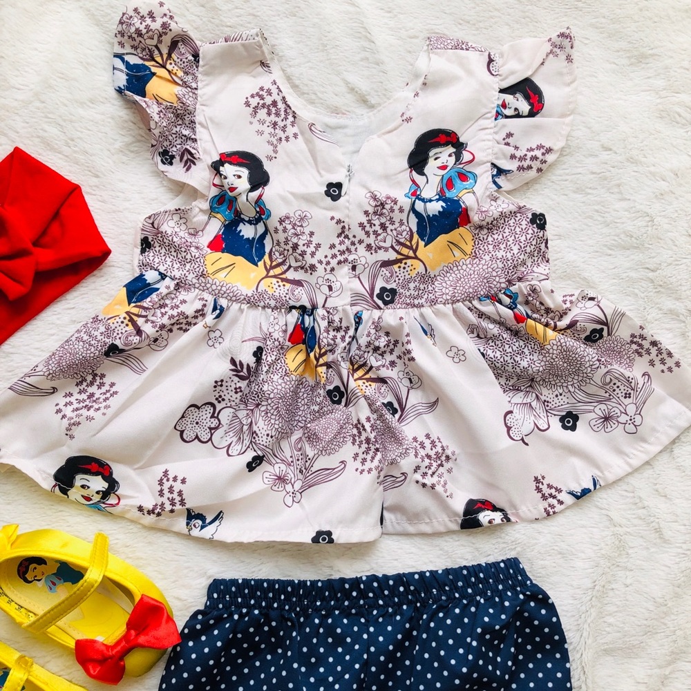 🍎 SOLD ❤️Snow White Baby girl outfit - Picture 4 of 8